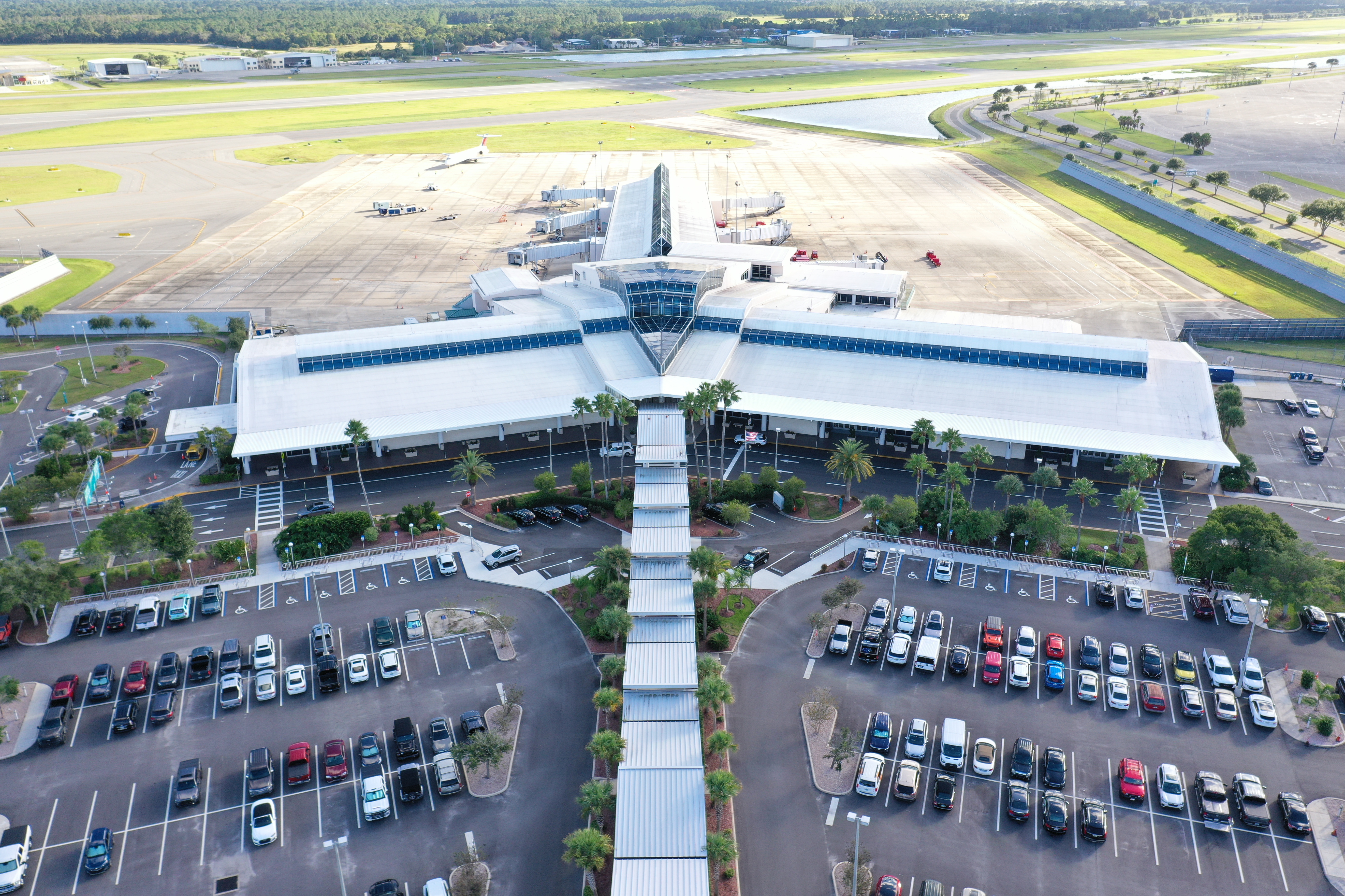 Aerial view of Daytona Beach International Airport